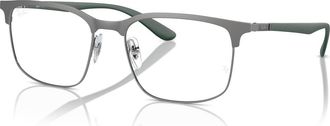 Ray-Ban 55mm Square optical glasses in Grey at Nordstrom