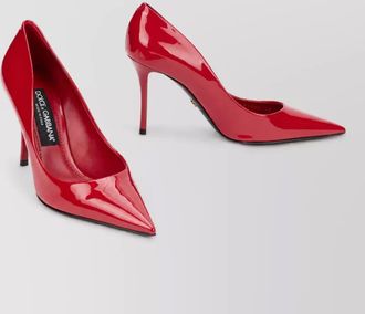 Dolce & Gabbana patent leather pointed-toe high-heel pumps