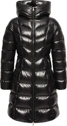 Moncler Moncler Marusse Hooded Mid-length Down Jacket, Women, Black, Size: 00