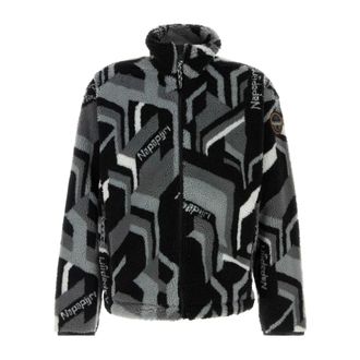Napapijri Heren, Jassen, Grijs, Maat: XL Fleece