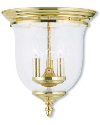 Livex Lighting Livex Legacy 3-Light Polished Brass Ceiling Mount