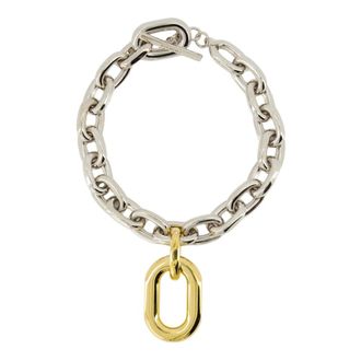 Paco Rabanne Necklaces, female, Gray, Size: ONE SIZE XL Link Necklace