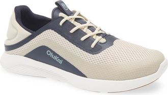 Olukai Kialoa Convertible Lace-Up Waterproof Sneaker in Tapa /Trench Blue at Nordstrom, Size 10.5