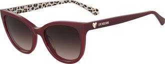 Moschino Brown Shaded Cat Eye Ladies Sunglasses MOL072/S 0WGX/HA 54