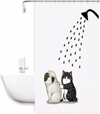 Trade Shop Trade Shop - Copy Of Tenda Per Doccia Vasca Da Bagno Galassia Impermeabile 180x200cm Con Anelli 79218