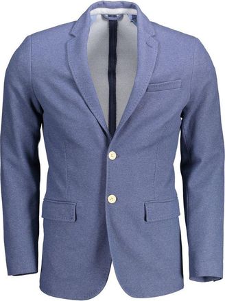 GANT Mens Sport Coat Classic Fit - Light Grey Cotton - Size EU 46 (Mens)