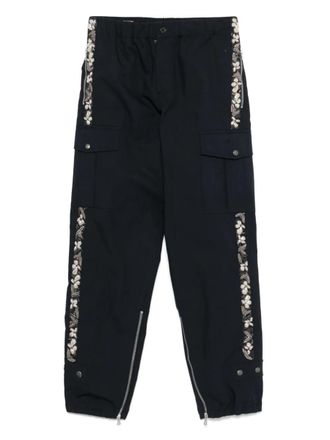 Dries Van Noten Pebb Gd Emb 1146 M. W.Pants Nav