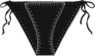 Marysia Swim Bikinislip met contrasterende stiksels - Zwart