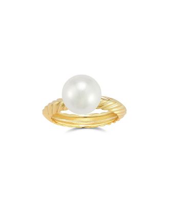 Chloe and Madison Chloe And Madison 14K Over Silver 10Mm Pearl Ring
