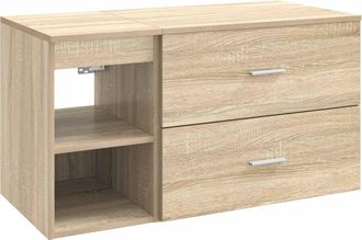 vidaXL Juego De Muebles De Ba&ntilde;o 2 Uds. Roble Sonoma Vidaxl