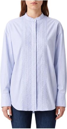 Forte_Forte Mijn Blouse - Dames - Overhemden - Paars - M - Katoen - Overhemden