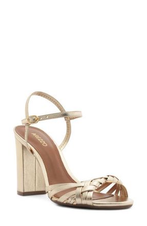 Arezzo Nina Ankle Strap Sandal in Platino at Nordstrom, Size 11