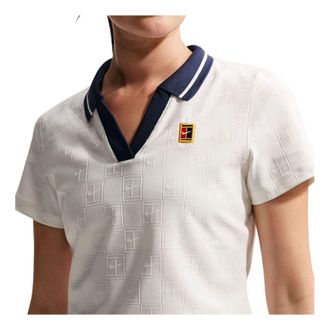 Nike (WMNS) Nike Court Collection Dri-FIT Cropped Polo Sail Midnight Navy IB0772-133
