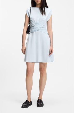 BOSS Devari Wrap Bodice Dress in Pale Lagoon at Nordstrom, Size 16