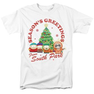 Popfunk South Park Group Christmas Unisex T Shirt, White, L