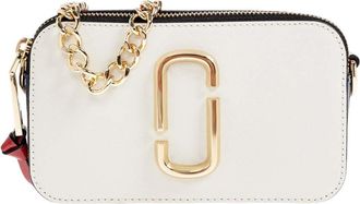 Marc Jacobs White The Snapshot Mini Crossbody Bag