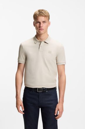 Boss Orange by Hugo Boss Poloshirt BOSS ORANGE Passenger, Herren, Gr. 4XL, open grau070, Jersey, Obermaterial: 95% Baumwolle, 5% Elasthan, Basic h&uuml;ftbedeckend, hoch geschlosse