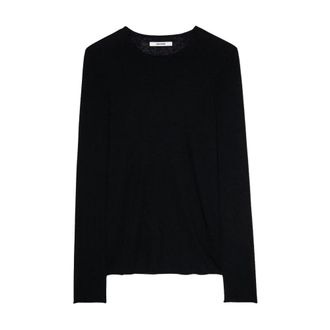 Zadig&Voltaire Maglione Teiss in cashmere - - Tops - Uomo - Nero - M