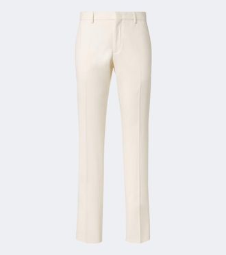 Ermenegildo Zegna Pantalones slim de algod&oacute;n y cachemir