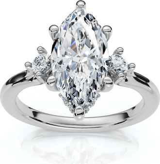 Pompeii3 Certified 2.15Ct Marquise Diamond Engagement Ring 14k Gold or Platinum Lab Grown
