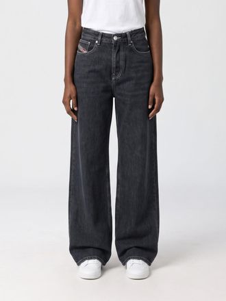 Diesel Jeans 1996 D-Sire a vita bassa in denim di cotone con gamba larga