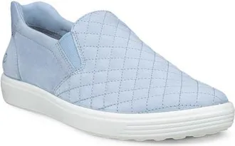 Ecco Soft 7 Slip-On Quilted Sneaker in Dusty Blue/dusty Blue at Nordstrom, Size 41