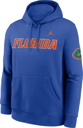 Nike Jordan Mens Florida Sideline Club Jordan Brand Pullover Hoodie in Blue | MJDK4EVUFN-TVV