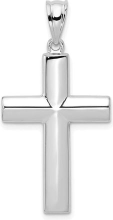 Diamond2Deal 14k Gold Hollow Cross Pendant