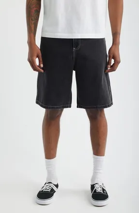 Rip Curl Liquid Trips Denim Shorts in Washed Black at Nordstrom, Size 32