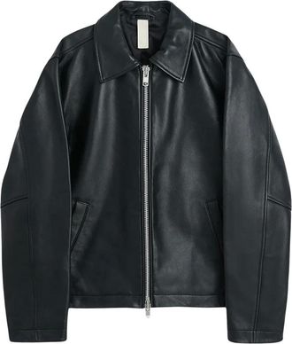 Sunflower Giacca in pelle - - Jackets - Uomo - Nero - M