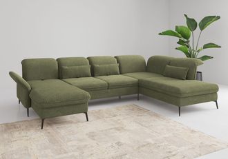 Sit&more Wohnlandschaft »Emely, inkl. Sitztiefenverstellung« wahlweise mit Bettfunktion,Bettkasten,Kopf- & Armteilverstellung