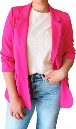 Blu Pepper Nellie Blazer In Bubble Gum