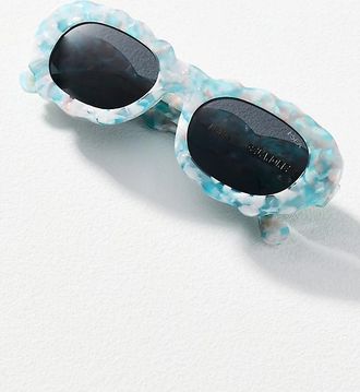 I-SEA x Celandine Cloud 9 Check Oval Sunglasses