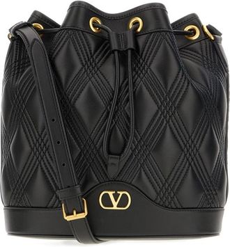 Valentino Garavani Black Leather Crossbody Bag
