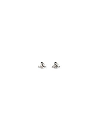 Vivienne Westwood Womens Allie Earrings Platinum - Light Brown Cz Brass