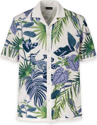 Paul Fredrick Linen Blend Button Front Camp