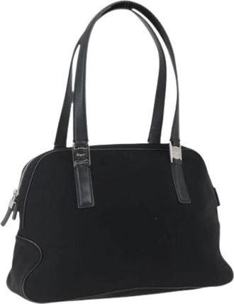 Ferragamo Pre-owned Nylon Handtas - Dames - Vintage Handtas - Zwart - ONE Size - Nylon - Vintage