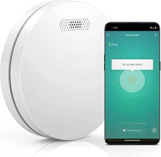 OEM Detector De Humo Conectado - Bater&iacute;a De 10 A&ntilde;os - Alarma Contra Incendios Wifi Con Smart Life - 1 Unidad