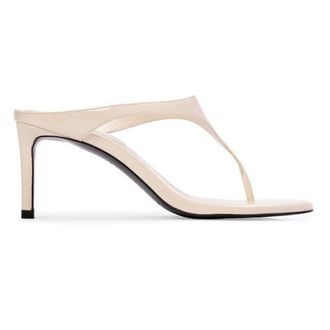 Black Suede Studio Laurel 65 Mule in Coconut Patent Leather at Nordstrom, Size 37.5