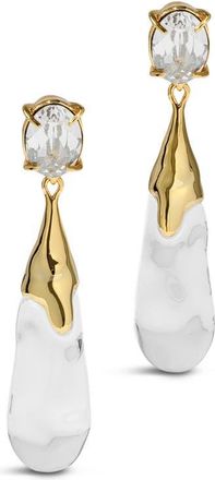 Alexis Bittar Small Bonbon Crystal Lucite Teardrop Earrings in Gold/Lucite at Nordstrom