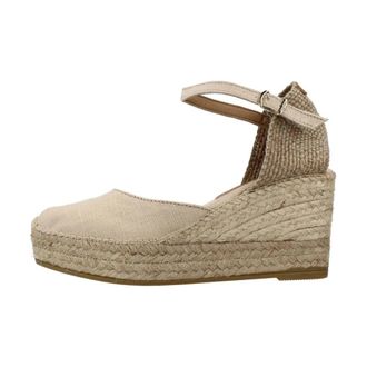 Toni Pons Stijlvolle Wedges met Lintdetail - Dames - Sleehakken - Beige - 39 EU - Schoenen