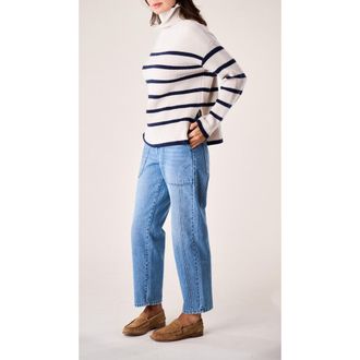 Marea Martine Sweater in Ivory/navy Stripe at Nordstrom, Size X-Large