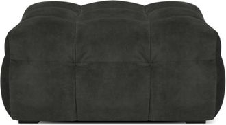 BLOOMINGLOFT Design Hocker Vesta 90 x 90 cm mit Samtbezug