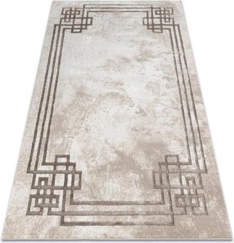 RugsX Rugsx - bliss Z203AZ138 carpet cream / beige - Frame, modern, structural beige 160x220 cm