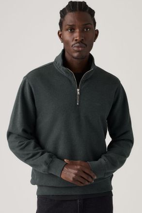 Levi's Jersey Original Housemark con cremallera de un cuarto - Hombre - 2XL - Negro / Obscidian Heather French Terry