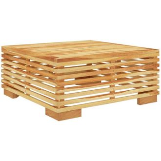 vidaXL Mesa De Centro Para Jard&iacute;n Madera Maciza Teca 69,5x69,5x31 Cm Vidaxl