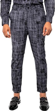 Dai Moda Mens ETC print dress Pants in Black at Nordstrom, Size X-Large