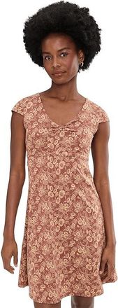 Toad&Co Rosemarie Dress Womens Dress Copper Print : MD, Cotton/Spandex/Lyocell
