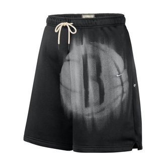 Nike Mens Brooklyn Nets Standard Issue Fleece Basketball Shorts in Black | IQ1456-010