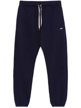 Autry Blue Cotton Sweatpants With White Logo